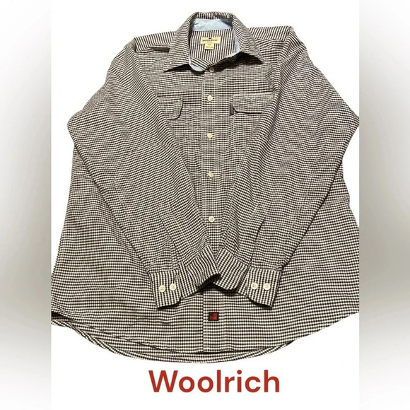 Woolrich Other - ⚫️ Checkered black and white mens WOOLRICH long sleeve button down ⚫️​